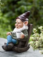 Gnome Relaxing British Cottage Tea - Imagem 4